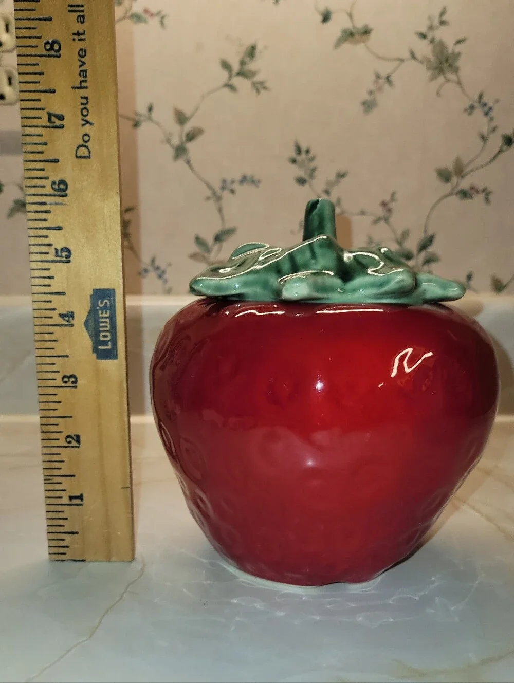 1970's Vintage House Of Webster Ceramic Strawberry Cookie Jar